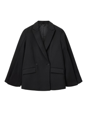 ΓΥΝΑΙΚΕΙΟ BLAZER LUNA CAPE | Μαύρο UK 6
