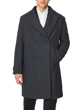 ΑΝΔΡΙΚΟ ΠΑΛΤΟ | Γκρι Σκούρο EU 52