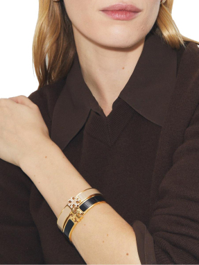 ΓΥΝΑΙΚΕΙΟ ΒΡΑΧΙΟΛΙ ICON ENAMEL | Μαύρο S