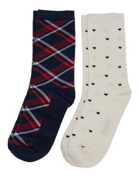 ΓΥΝΑΙΚΕΙΕΣ ΚΑΛΤΣΕΣ ΣΕΤ 2 ΤΜΧ | Μπλε Σκούρο 39/41