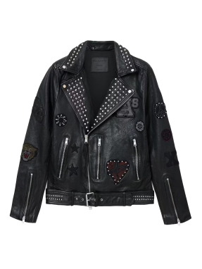 ΑΝΔΡΙΚΟ ΔΕΡΜΑΤΙΝΟ ΜΠΟΥΦΑΝ COLE BIKER | Μαύρο XL