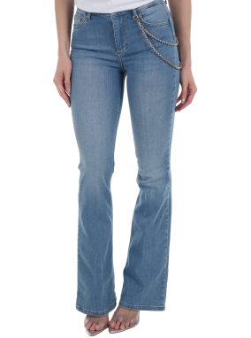 ΓΥΝΑΙΚΕΙΟ DENIM ΠΑΝΤΕΛΟΝΙ ΜΕ ΑΛΥΣΙΔΑ | Γαλάζιο 32