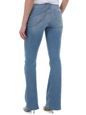 ΓΥΝΑΙΚΕΙΟ DENIM ΠΑΝΤΕΛΟΝΙ ΜΕ ΑΛΥΣΙΔΑ | Γαλάζιο 32