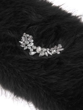 ΓΥΝΑΙΚΕΙΟ ΚΑΣΚΟΛ ΜΕ ΚΟΣΜΗΜΑ | Μαύρο ONE SIZE