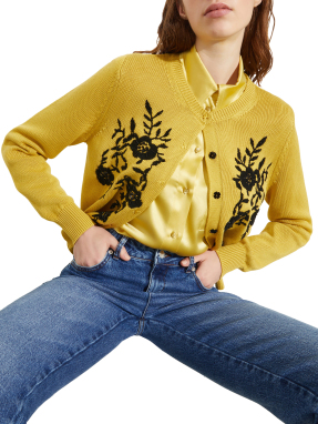 ΓΥΝΑΙΚΕΙΑ ΠΛΕΚΤΗ ΖΑΚΕΤΑ | Κίτρινο S