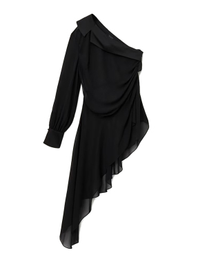 ΓΥΝΑΙΚΕΙΟ ΤΟΠ ONE SHOULDER | Μαύρο UK 8