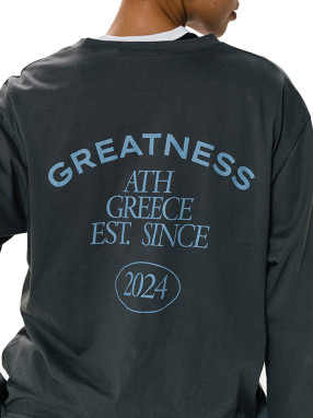 UNISEX ΜΑΚΡΥΜΑΝΙΚΗ ΜΠΛΟΥΖΑ | Γκρι Σκούρο XL