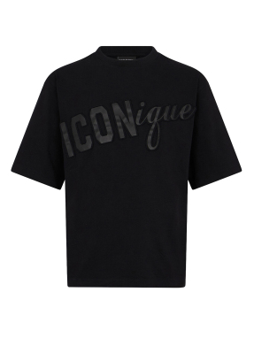 ΑΝΔΡΙΚΟ T-SHIRT ICONIQUE | Μαύρο S