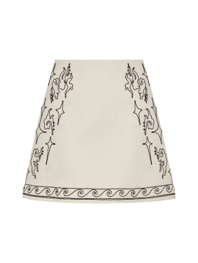 ΜΙΝΙ ΦΟΥΣΤΑ | Εκρού EU 40