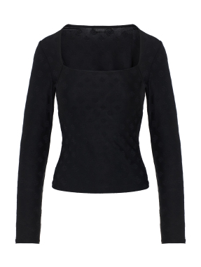 ΓΥΝΑΙΚΕΙΑ ΜΑΚΡΥΜΑΝΙΚΗ ΜΠΛΟΥΖΑ | Μαύρο S