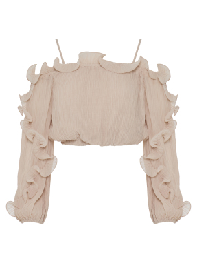 ΓΥΝΑΙΚΕΙΟ ΜΑΚΡΥΜΑΝΙΚΟ ΤΟΠ | Μπεζ S