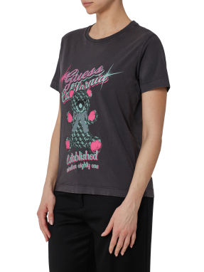 ΓΥΝΑΙΚΕΙΟ T-SHIRT ΜΕ ΤΥΠΩΜΑ | Μαύρο S