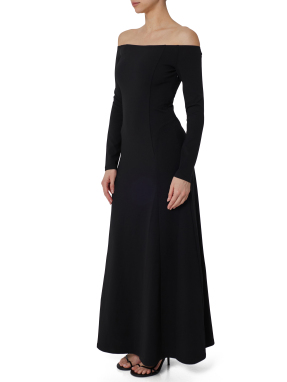 ΜΑΞΙ OFF SHOULDER ΦΟΡΕΜΑ | Μαύρο S