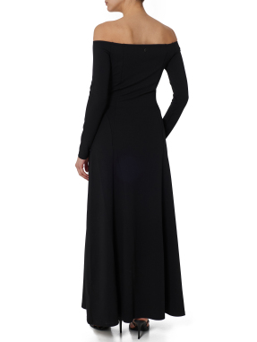 ΜΑΞΙ OFF SHOULDER ΦΟΡΕΜΑ | Μαύρο S