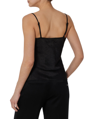 ΓΥΝΑΙΚΕΙΟ ΣΑΤΕΝ ΤΟΠ | Μαύρο S