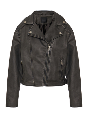 ΓΥΝΑΙΚΕΙΟ BIKER JACKET | Μαύρο S