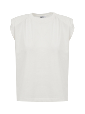 ΓΥΝΑΙΚΕΙΟ ΑΜΑΝΙΚΟ ΤΟΠ LINDO | Λευκό XS