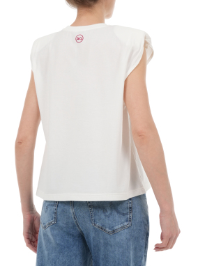 ΓΥΝΑΙΚΕΙΟ ΑΜΑΝΙΚΟ ΤΟΠ LINDO | Λευκό XS