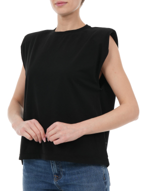 ΓΥΝΑΙΚΕΙΟ ΑΜΑΝΙΚΟ ΤΟΠ LINDO | Μαύρο M