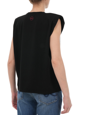 ΓΥΝΑΙΚΕΙΟ ΑΜΑΝΙΚΟ ΤΟΠ LINDO | Μαύρο M