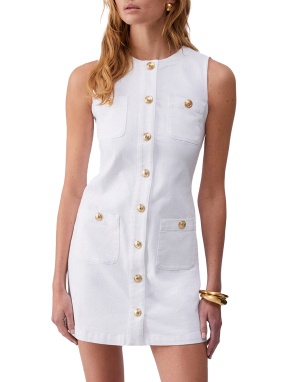 ΜΙΝΙ ΦΟΡΕΜΑ ΜΕ ΚΟΥΜΠΙΑ | Λευκό IT 46