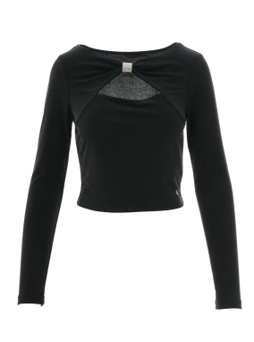 ΓΥΝΑΙΚΕΙΑ ΜΑΚΡΥΜΑΝΙΚΗ ΜΠΛΟΥΖΑ | Μαύρο S