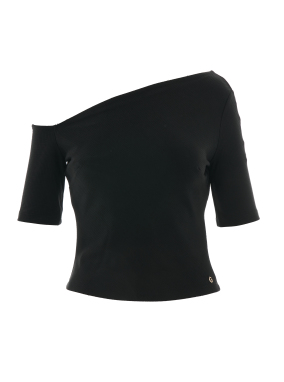 ΓΥΝΑΙΚΕΙΟ OFF SHOULDER T-SHIRT | Μαύρο S