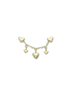 JIBBITZ™ CHARMS GOLD HEART CHAIN | Χρυσό UNIQUE ONE SIZE