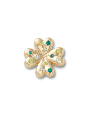 JIBBITZ™ CHARMS GOLD SMT GEM CLOVER | Χρυσό UNIQUE ONE SIZE