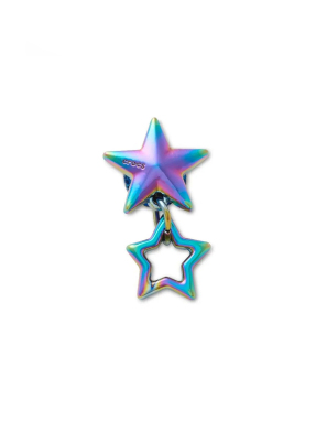 JIBBITZ™ CHARMS IRIDESCENT DOUBLE STAR | Μπλε UNIQUE ONE SIZE