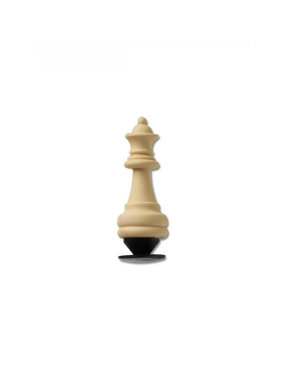 JIBBITZ™ CHARMS 3D QUEEN CHESS PIECE | Μπεζ UNIQUE ONE SIZE