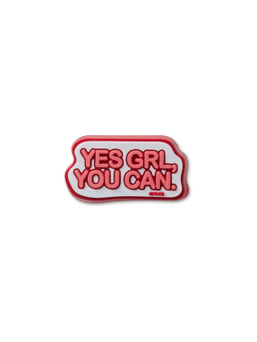 JIBBITZ™ CHARMS YES GIRL YOU CAN | Κόκκινο UNIQUE ONE SIZE