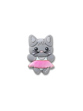 JIBBITZ™ CHARMS CUTIE BALLERINA KITTY | Γκρι UNIQUE ONE SIZE