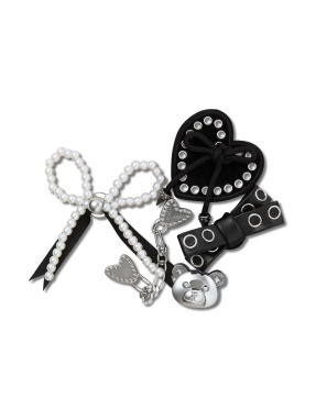 JIBBITZ™ CHARMS INDIE LUXE SILVER 5 PACK | Ασημί UNIQUE ONE SIZE