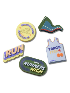 JIBBITZ™ CHARMS CROCS RUN CLUB 5 PACK | Πολύχρωμο UNIQUE ONE SIZE