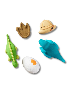 JIBBITZ™ CHARMS 3D DINOSAUR ADVENTURE 5 PACK | Πολύχρωμο UNIQUE ONE SIZE