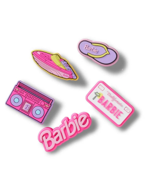 JIBBITZ™ CHARMS BARBIE RETRO 5 PCK | Φούξια UNIQUE ONE SIZE