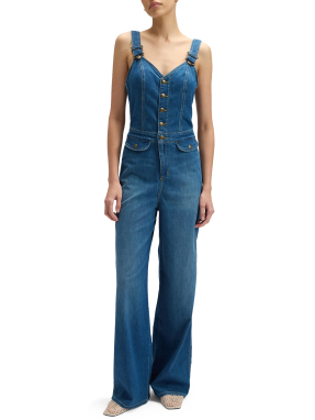 ΓΥΝΑΙΚΕΙΑ DENIM ΟΛΟΣΩΜΗ ΦΟΡΜΑ | Μπλε Σκούρο XS