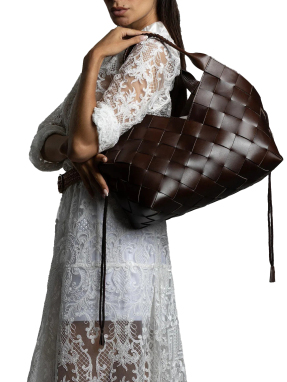 ΓΥΝΑΙΚΕΙΑ ΤΣΑΝΤΑ ΩΜΟΥ CASTELLO | Καφέ Σκούρο