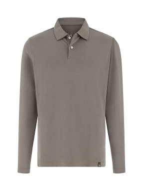 ΑΝΔΡΙΚΗ ΜΑΚΡΥΜΑΝΙΚΗ ΜΠΛΟΥΖΑ | Μπεζ Σκούρο XXL