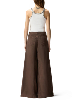 ΓΥΝΑΙΚΕΙΟ DENIM ΠΑΝΤΕΛΟΝΙ WINONA | Καφέ Σκούρο 25