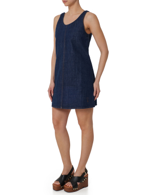 ΜΙΝΙ DENIM ΦΟΡΕΜΑ | Μπλε Σκούρο XS