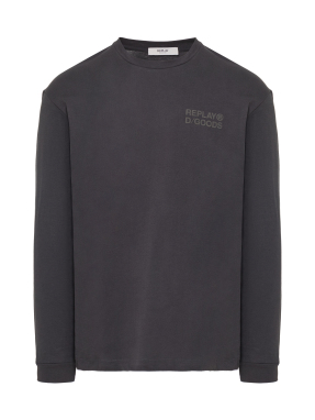 ΑΝΔΡΙΚΗ ΜΑΚΡΥΜΑΝΙΚΗ ΜΠΛΟΥΖΑ | Γκρι Σκούρο XL