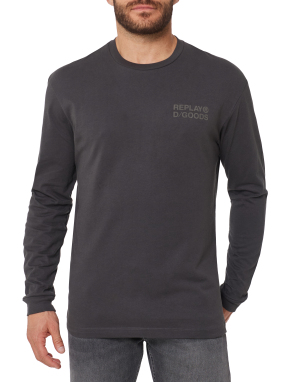 ΑΝΔΡΙΚΗ ΜΑΚΡΥΜΑΝΙΚΗ ΜΠΛΟΥΖΑ | Γκρι Σκούρο XL