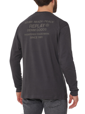 ΑΝΔΡΙΚΗ ΜΑΚΡΥΜΑΝΙΚΗ ΜΠΛΟΥΖΑ | Γκρι Σκούρο XL