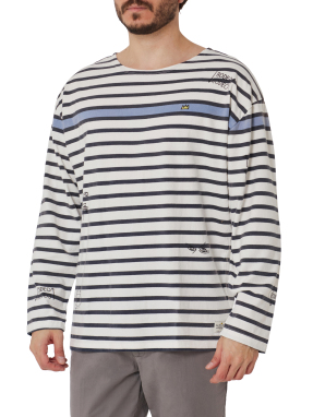 ΑΝΔΡΙΚΗ ΜΑΚΡΥΜΑΝΙΚΗ ΜΠΛΟΥΖΑ | Ριγέ  M