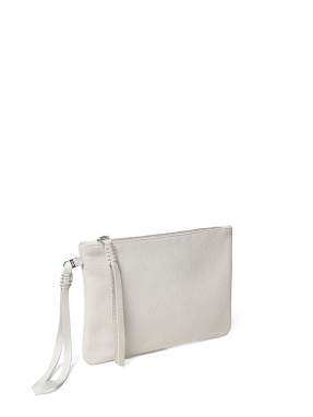 ΓΥΝΑΙΚΕΙΟΣ ΔΕΡΜΑΤΙΝΟΣ ΦΑΚΕΛΟΣ SLIM POCHETTE | Λευκό