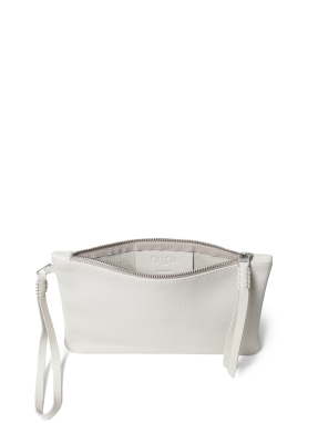 ΓΥΝΑΙΚΕΙΟΣ ΔΕΡΜΑΤΙΝΟΣ ΦΑΚΕΛΟΣ SLIM POCHETTE | Λευκό