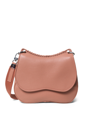 ΓΥΝΑΙΚΕΙΑ ΔΕΡΜΑΤΙΝΗ ΤΣΑΝΤΑ ΧΙΑΣΤΙ MEDIUM SADDLE | Ροζ