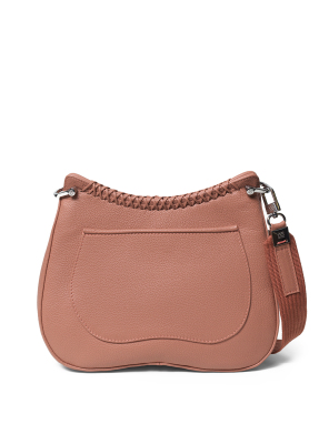 ΓΥΝΑΙΚΕΙΑ ΔΕΡΜΑΤΙΝΗ ΤΣΑΝΤΑ ΧΙΑΣΤΙ MEDIUM SADDLE | Ροζ